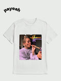 Payeah  Miley Cyrus / Hannah  Funny Smoking T-Shirt  Casual Digital Print  Pure Heavy Cotton T Shirt