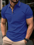 Manfinity Men's Color-Block Polo Shirt