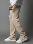 SUMWON Flared Fit Washed Jogger With Split Hem