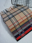 1pc Classic Plaid Scarf, Trendy Boyfriend Scarf, Warm Men Scarf Double-Sided Unisex Gift For Birthday, Autumn/Winter