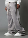 SUMWON Wide Leg Jogger With Pleat Detail