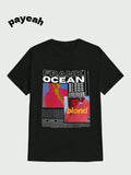 Payeah   Frank Music Ocean  Casual Digital Print  Pure Heavy Cotton T Shirt