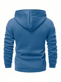 Manfinity EMRG Men's Kangaroo Pocket Colorblock Drawstring Hoodie