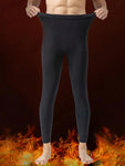 Mens Thermal Fleece Lined Leggings - Insulated Winter Warmth For Sports, Yoga