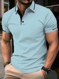 Manfinity Men's Color-Block Polo Shirt