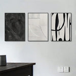 FajerminArt 1/3pcs Modern Minimalist Black