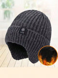 Men's Thickened Wool Ear-Protection Knitted Hat Is A Perfect Gift For Fathers