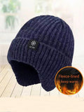 Men's Thickened Wool Ear-Protection Knitted Hat Is A Perfect Gift For Fathers