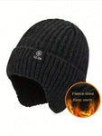 Men's Thickened Wool Ear-Protection Knitted Hat Is A Perfect Gift For Fathers