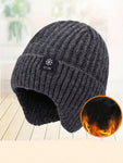 Men's Thickened Wool Ear-Protection Knitted Hat Is A Perfect Gift For Fathers