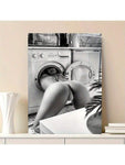 Modern Abstract Female Nude Canvas Art- High-Quality Wall Decoration, Suitable For Homes, Offices, Or Cafes, Wrapped Canvas Painting