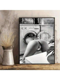 Modern Abstract Female Nude Canvas Art- High-Quality Wall Decoration, Suitable For Homes, Offices, Or Cafes, Wrapped Canvas Painting