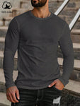 Manfinity Homme Men Solid Round Neck Tee