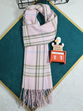 1pc Classic Plaid Scarf, Trendy Boyfriend Scarf, Warm Men Scarf Double-Sided Unisex Gift For Birthday, Autumn/Winter