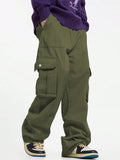 Manfinity EMRG Men Flap Pocket Side Oversize Cargo Pants