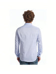 Baldinini TREND Slim Fit Long Sleeved Cotton Shirt With Classic Neck And Button Cuffs