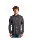 Baldinini TREND Slim Fit Long Sleeved Cotton Shirt With Classic Collar And Button Cuffs