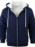 Manfinity Dauomo Men's Fleece Hooded Sweatshirt With Drawstring