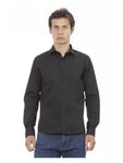 Baldinini TREND Men's Slim Fit Long Sleeve Shirt - Black