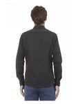 Baldinini TREND Men's Slim Fit Long Sleeve Shirt - Black