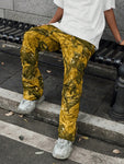 Manfinity Streetrush Vintage Loose Multi-Pocket Cargo Pants, Streetwear Style,Camo Pants