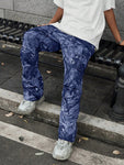 Manfinity Streetrush Vintage Loose Multi-Pocket Cargo Pants, Streetwear Style,Camo Pants