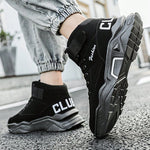 Men Fashion Letter Graphic High Top Sneakers School Shoes