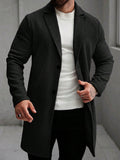 Manfinity Hypemode Men's Solid Color Casual Long Sleeve Jacket With Pockets