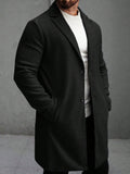 Manfinity Hypemode Men's Solid Color Casual Long Sleeve Jacket With Pockets