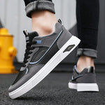 Men's Casual Shoes Spring and Summer 2023 New Breathable Trendy Sports Board Shoes Black Leather Tide Shoes Students' Shoes