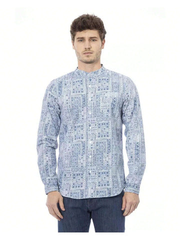 Baldinini TREND Geometric Print Shirt - Blue