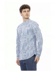 Baldinini TREND Geometric Print Shirt - Blue