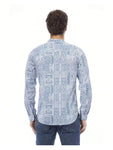 Baldinini TREND Geometric Print Shirt - Blue