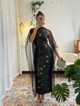 SHEIN Allurite Elegant Party Fitted Glitter Mesh Patchwork Women Dress