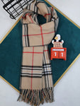 1pc Classic Plaid Scarf, Trendy Boyfriend Scarf, Warm Men Scarf Double-Sided Unisex Gift For Birthday, Autumn/Winter