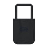 Educate. Evaluate. Elevate. - Organic Canvas Everyday Tote