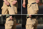 Trendy Thermal Cargo Pants, Men's Multi Flap Pocket Trousers, Loose Casual Outdoor Pants, Men's Work Pants Outdoors Streetwear Camping, Hiking