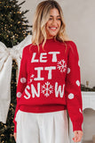 LET IT SNOW Christmas Holiday Sweater