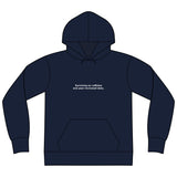 Surviving on caffeine and peer-reviewed data. - Premium Hoodie