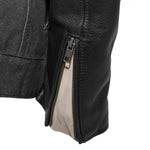 Cutlass Denim / Leather Motorcycle Jacket - MapleARTUS