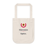 Outcomes Over Optics - Graphic Organic Canvas Tote