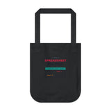 I Have a Spreadsheet for That - Graphic Organic Canvas Tote