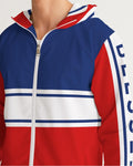 Mens Lightweight Windbreaker Jacket with Hood and Zipper Closure - - MapleARTUS