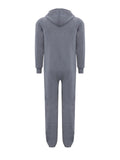 Winter Men's One-piece Thermal Hooded Jumpsuit for Casual Zip Up