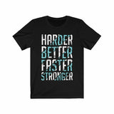 Harder Better Faster Stronger Lettering T-Shirt