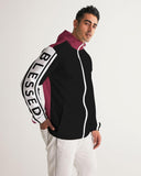 Mens Lightweight Windbreaker Jacket with Hood and Zipper Closure - - MapleARTUS