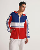 Mens Lightweight Windbreaker Jacket with Hood and Zipper Closure - - MapleARTUS