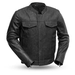 Cutlass Denim / Leather Motorcycle Jacket - MapleARTUS