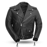 Superstar - Men's Leather Motorcycle Jacket - MapleARTUS