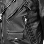 Superstar - Men's Leather Motorcycle Jacket - MapleARTUS